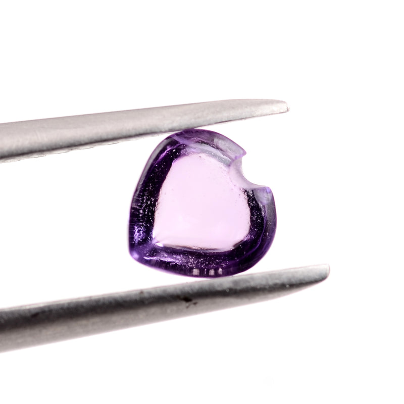 Heart Purple Color Amethyst Gemstone 1.70 Carat