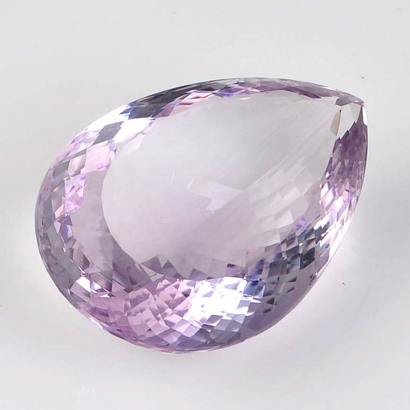 85.24 Carat Pear Light Purple Amethyst Gemstone