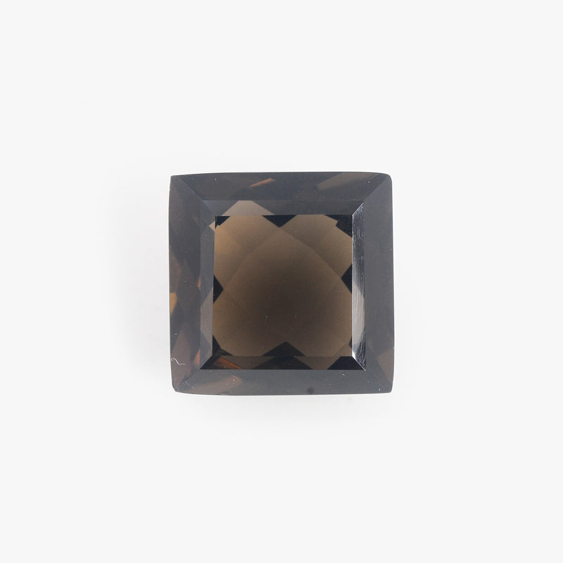 Square Brown Color Smoky Quartz Gemstone 16.80 Carat