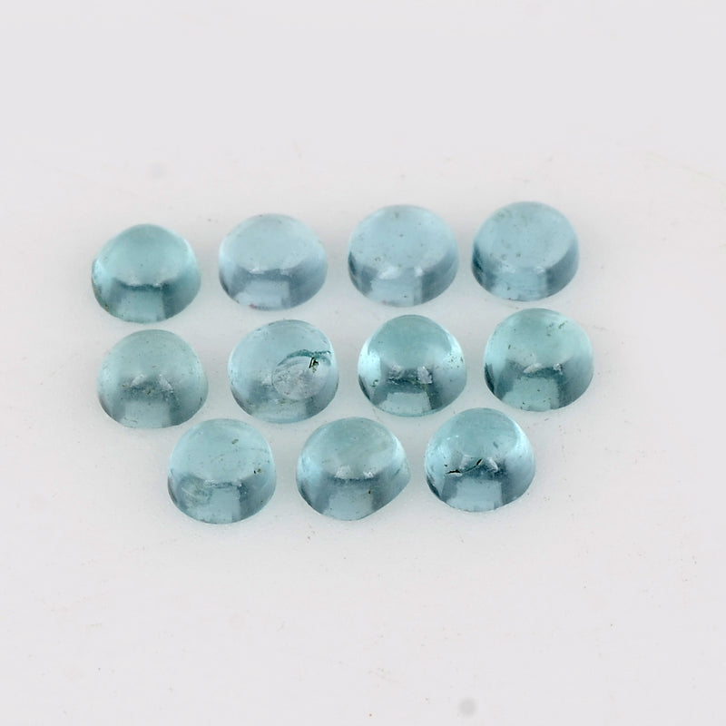 1.76 Carat Blue Color Round Apatite Gemstone