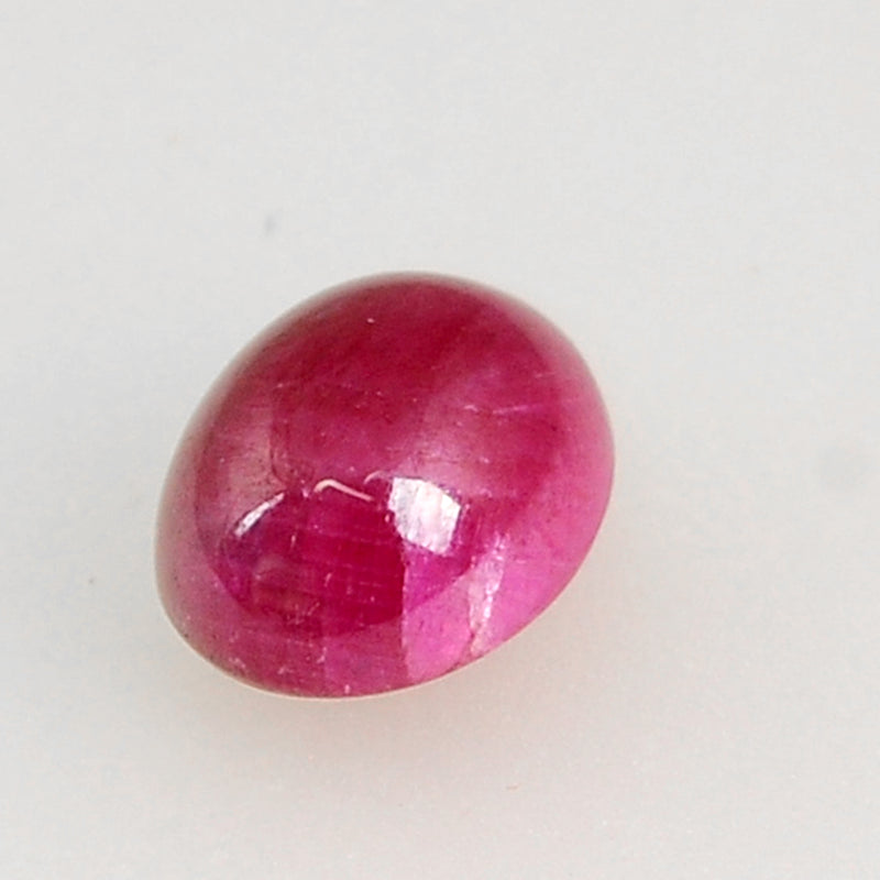 6.75 Carat Red Color Oval Ruby Gemstone