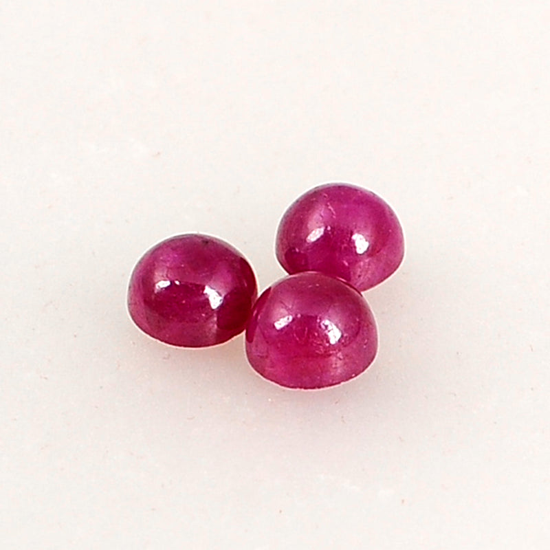 4.70 Carat Red Color Round Ruby Gemstone