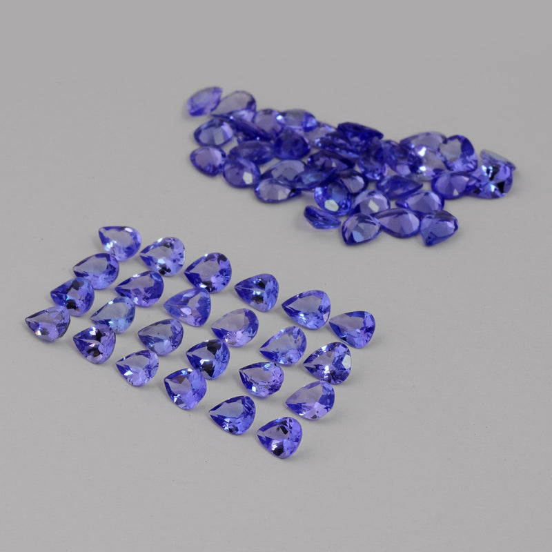 Pear Blue Color Tanzanite Gemstone 15.79 Carat