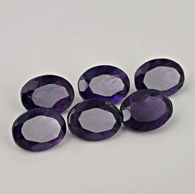 7.20 Carat Purple Color Oval Amethyst Gemstone