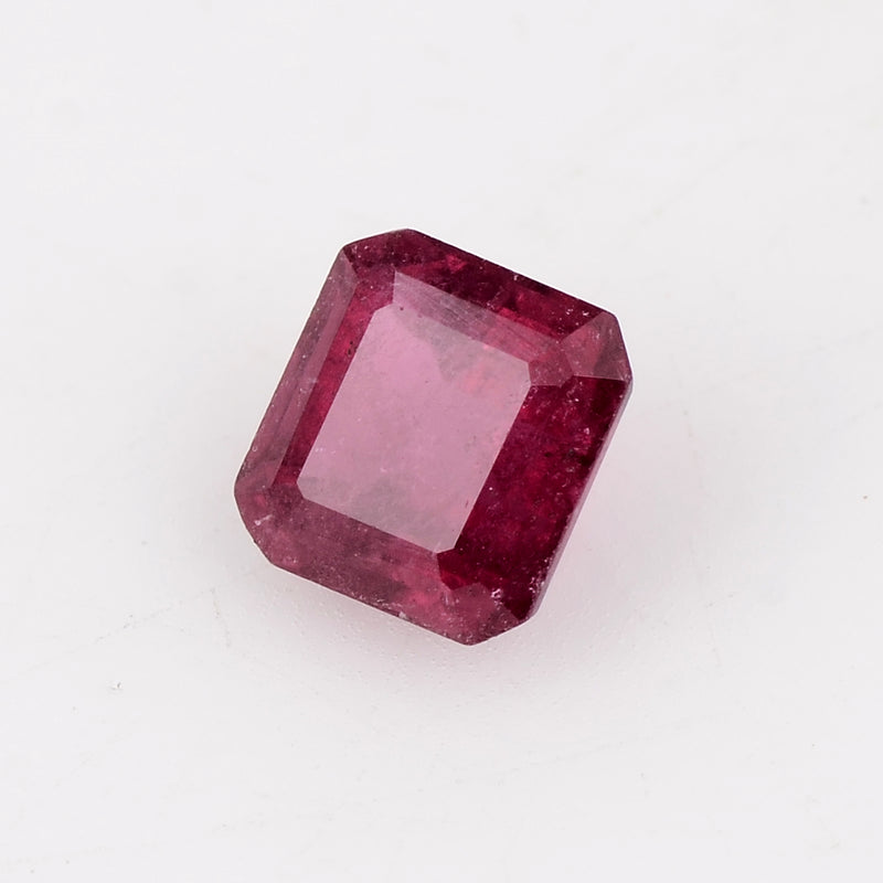 1.39 Carat Pink Color Octagon Tourmaline Gemstone