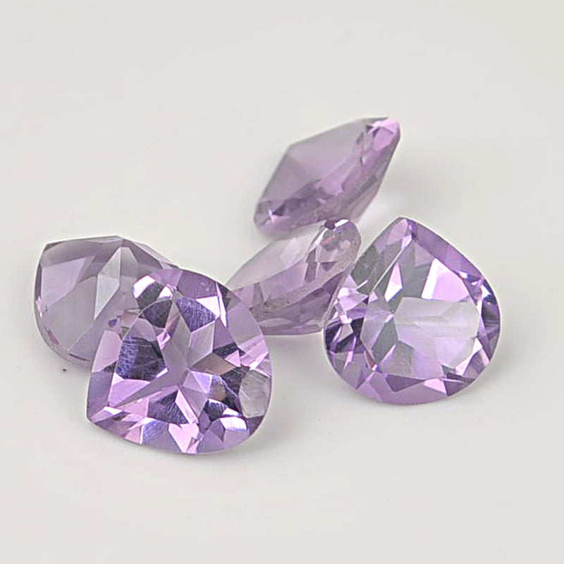 6.72 Carat Purple Color Heart Amethyst Gemstone