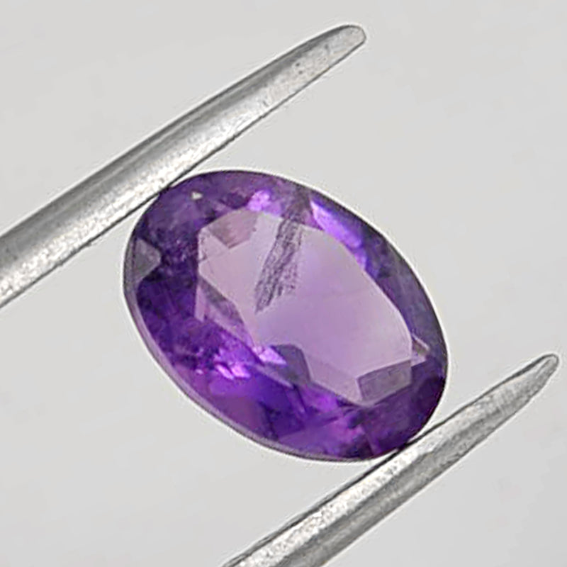 2.2 Carat Purple Color Oval Amethyst Gemstone