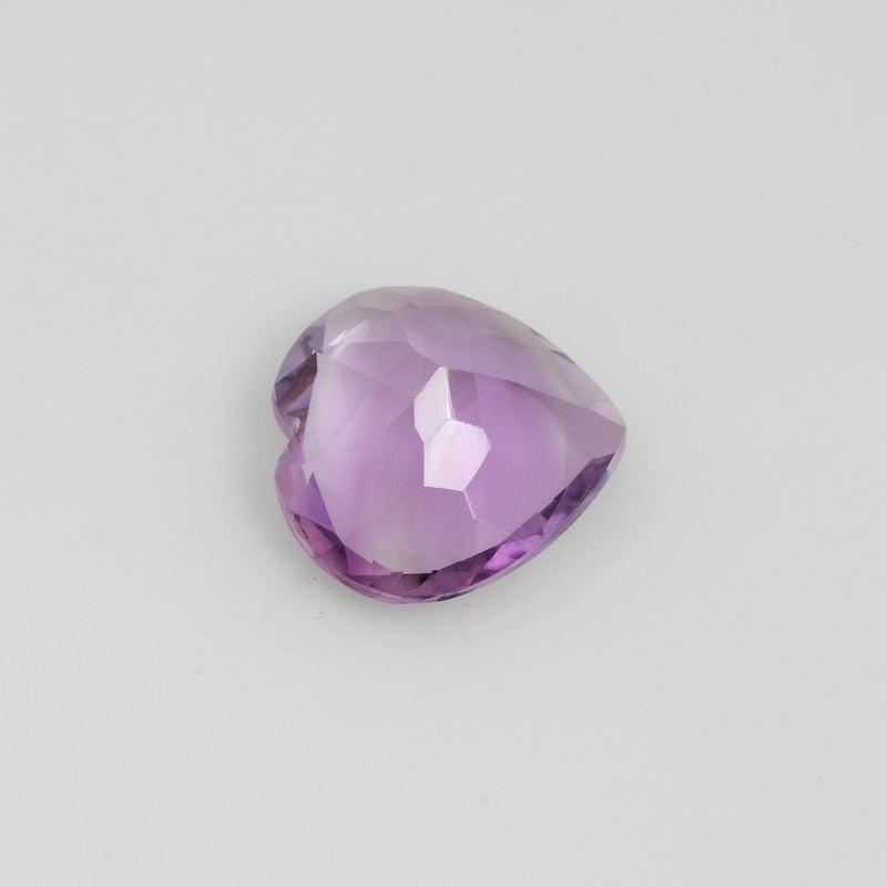 8.60 Carat Purple Color Heart Amethyst Gemstone