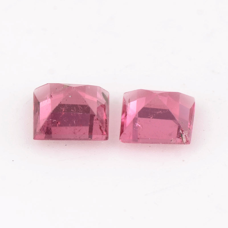 0.39 Carat Pink Color Square Tourmaline Gemstone