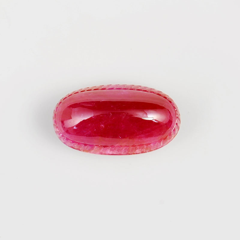 86.80 Carat Red Color Natural Oval Ruby Loose Gemstone 1 Pieces