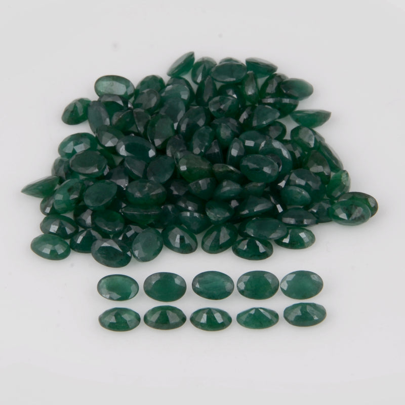 49.55 Carat Oval Green Emerald Gemstone