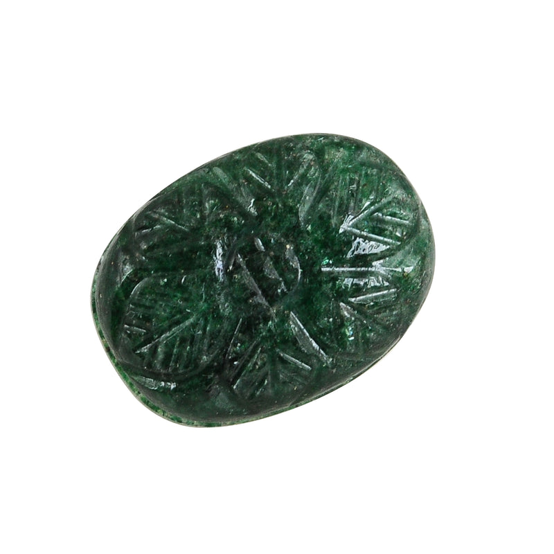 9.35 Carat Green Color Oval Jade Gemstone