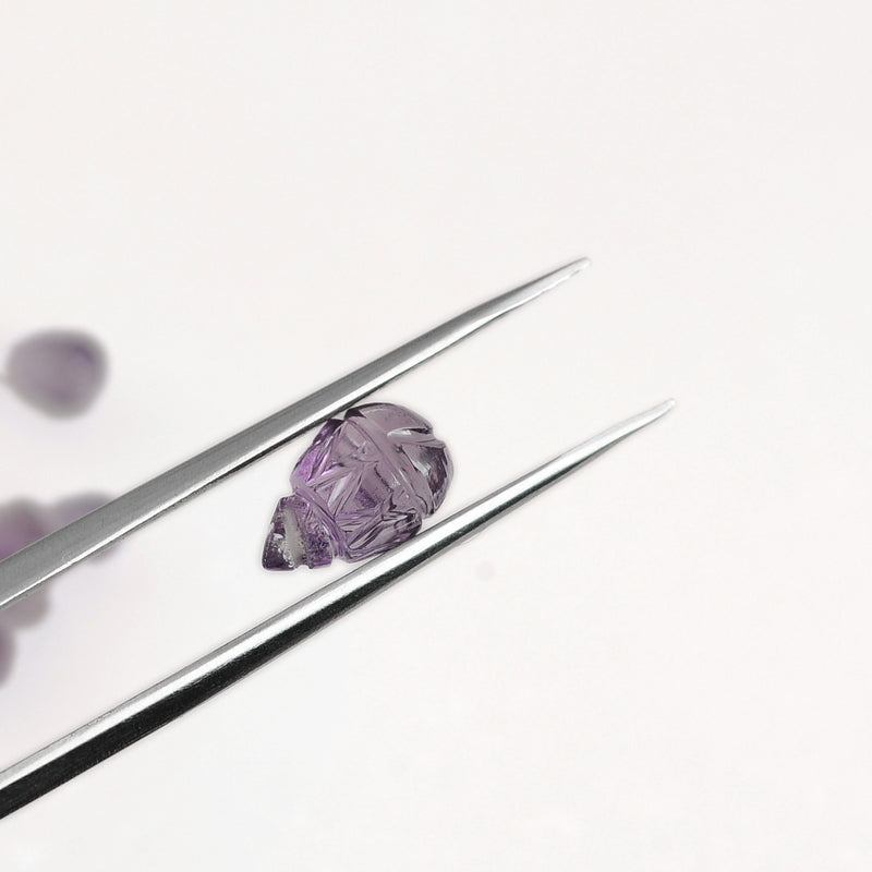 10.80 Carat Purple Color Drops Amethyst Gemstone