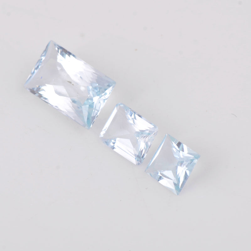 8.44 Carat Octagon Blue Aquamarine Gemstone