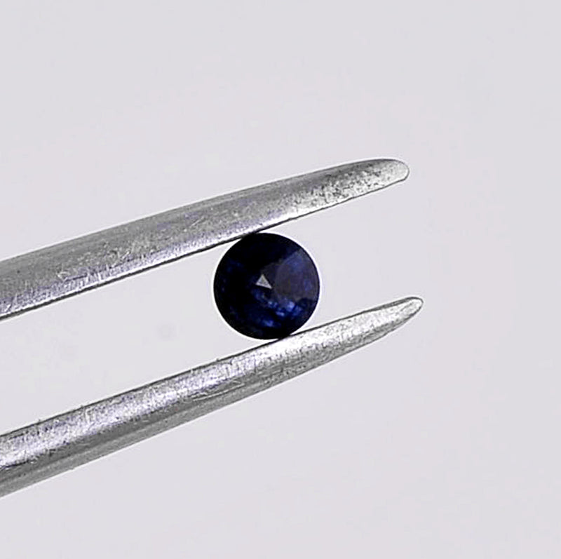 Round Blue Color Sapphire Gemstone 42.80 Carat