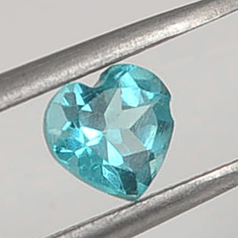 2.10 Carat Greenish Blue Color Heart Apatite Gemstone