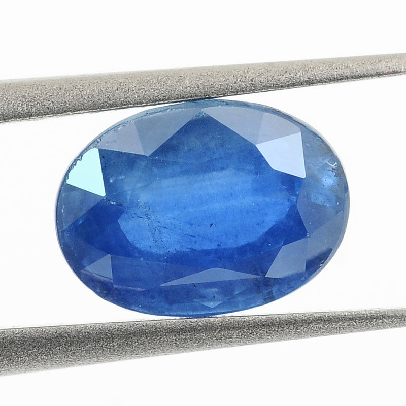 1 pcs Sapphire  - 1.3 ct - Oval - Blue