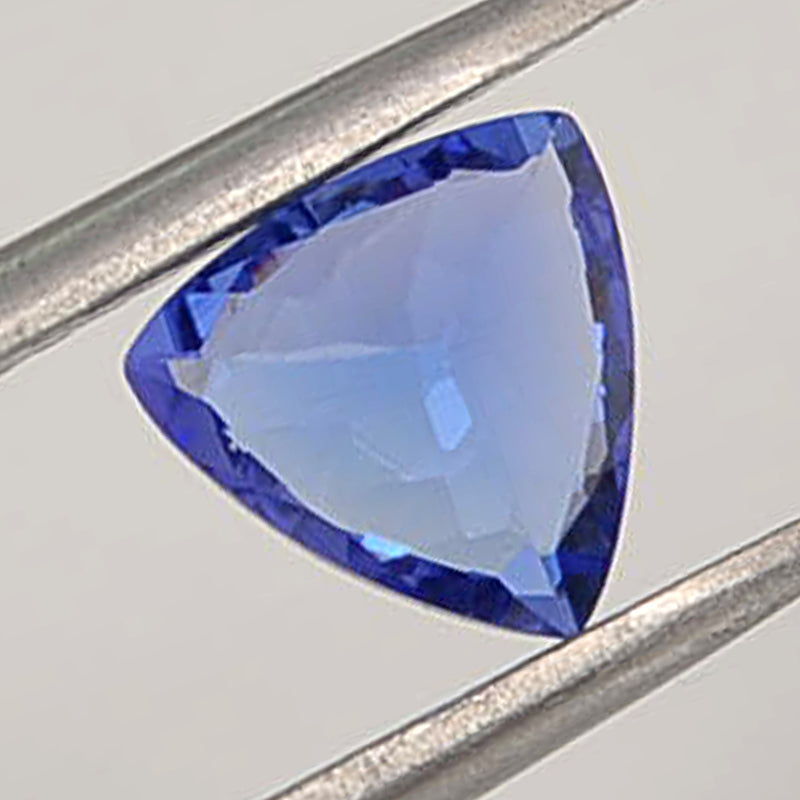 1 pcs Tanzanite  - 0.9 ct - Triangle - Bluish Violet