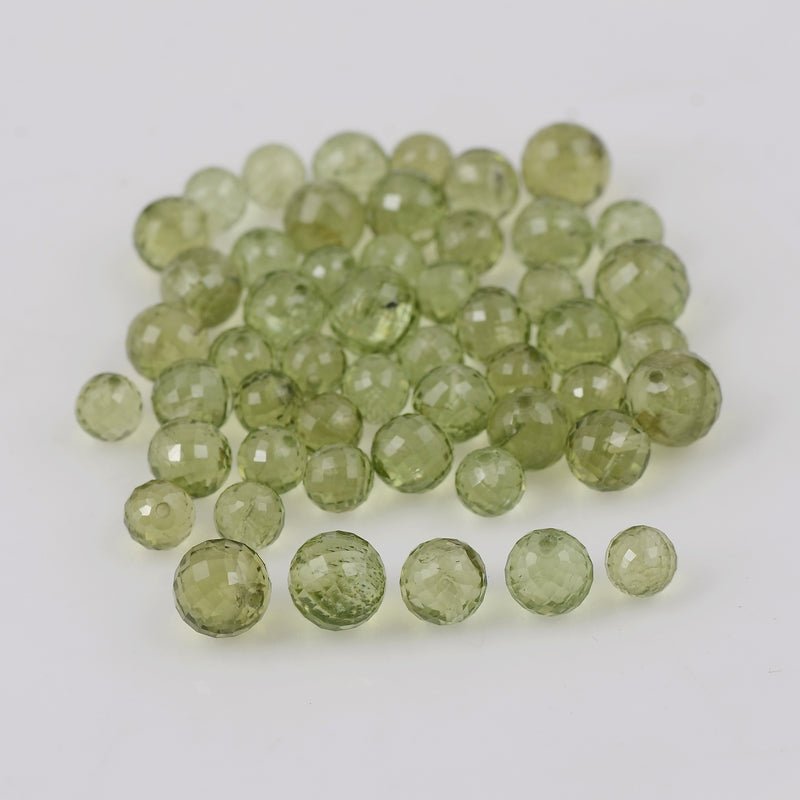 44.41 Carat Green Color Balls Peridot Gemstone