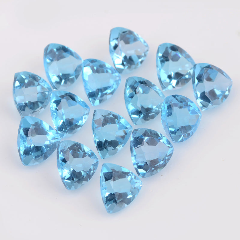 61.5 Carat Triangle Blue Topaz Gemstone