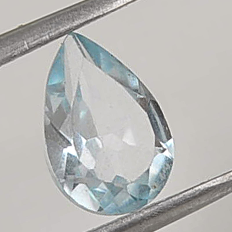 1.42 Carat Blue Color Pear Aquamarine Gemstone