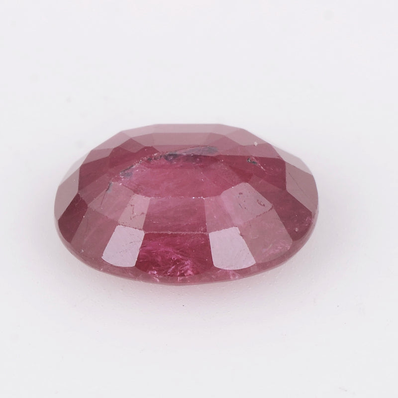 1 pcs Ruby  - 5.86 ct - Oval - Red - Transparent