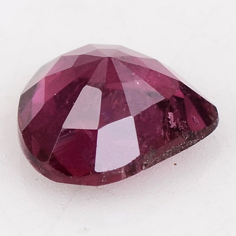 1 pcs Rubellite  - 1.1 ct - Pear - Reddish Purple - Transparent