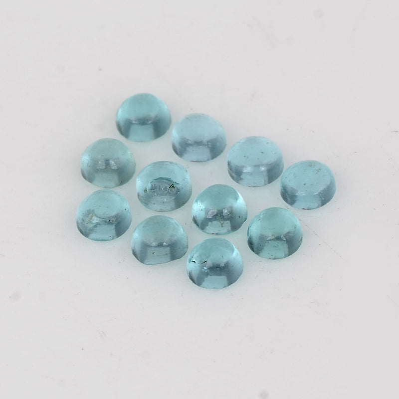 1.76 Carat Blue Color Round Apatite Gemstone