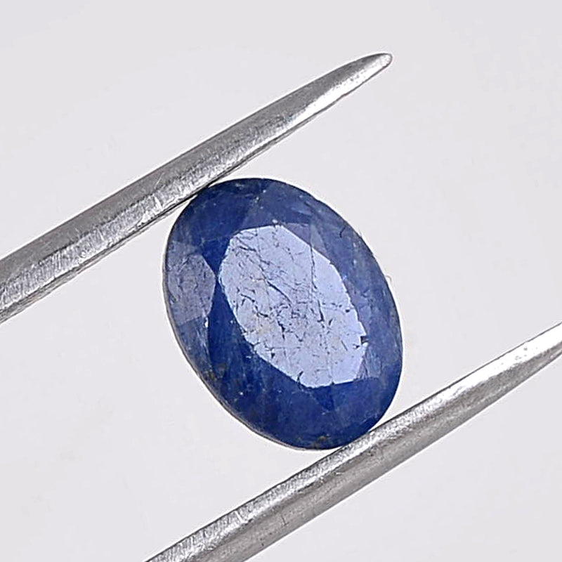 20.15 Carat Blue Color Oval Sapphire Gemstone