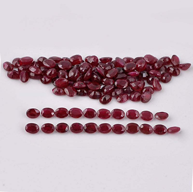 Oval Red Color Ruby Gemstone 28.50 Carat