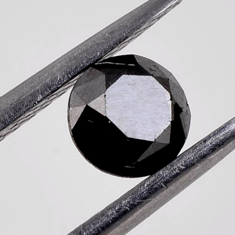 4.92 Carat Brilliant Round Fancy Black Diamonds-AIG Certified