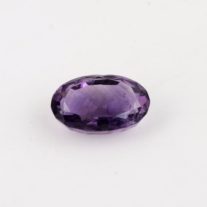 6.66 Carat Purple Color Oval Amethyst Gemstone