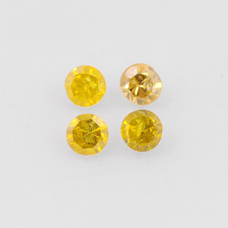 Round Fancy Yellow Diamond 0.01 - 1.30 Carat