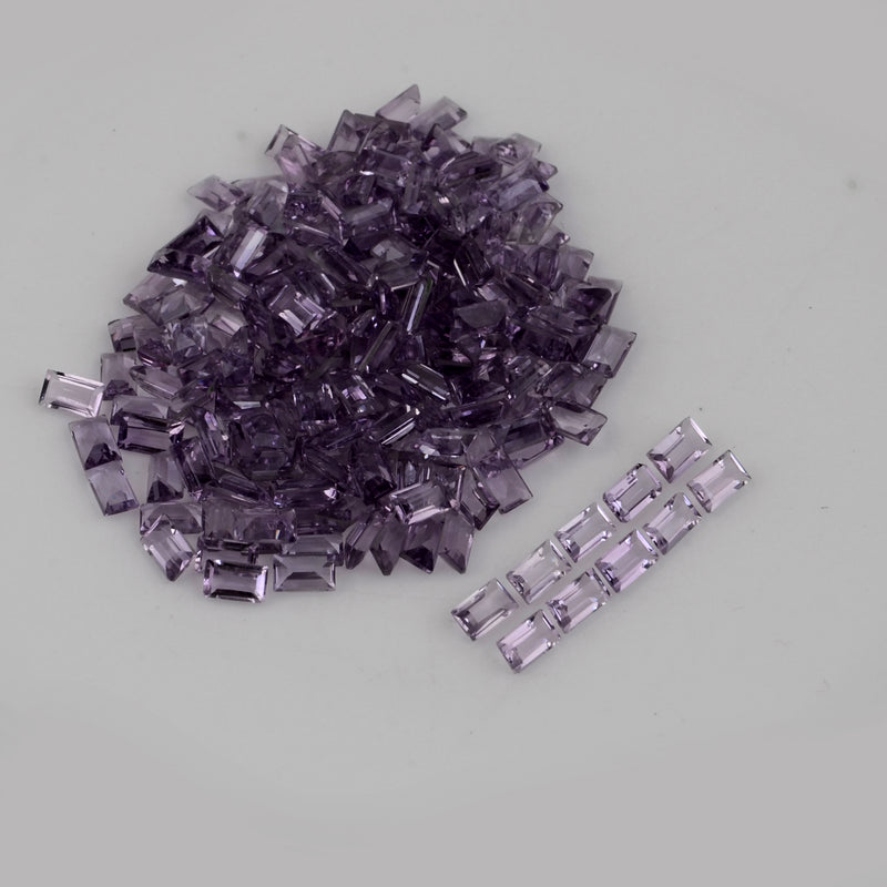 57.36 Carat Baguette Purple Amethyst Gemstone