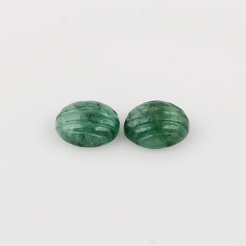 5.15 Carat Green Color Oval Emerald Gemstone