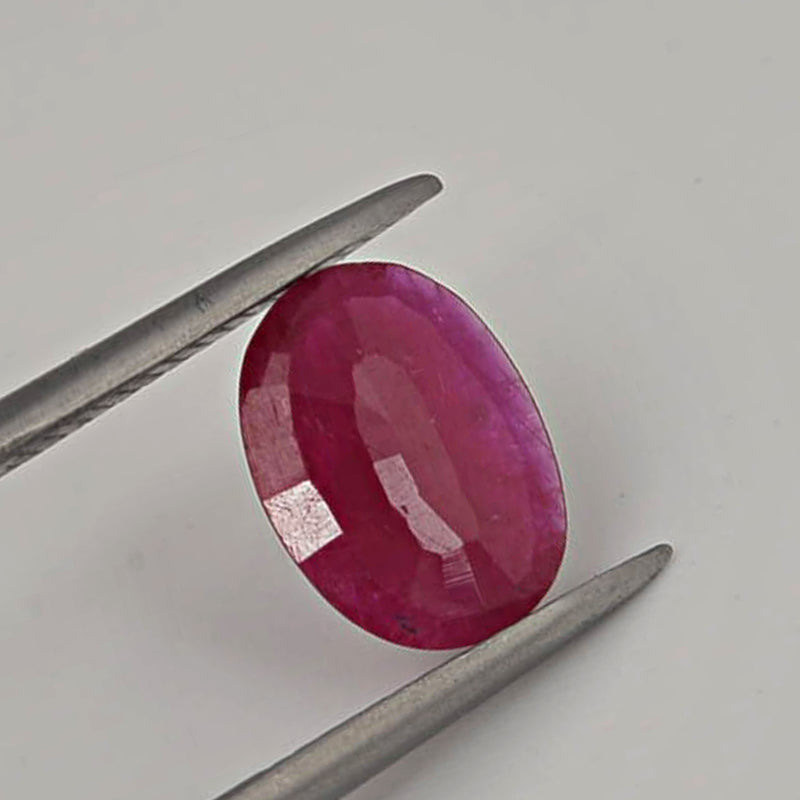 1.79 Carat Red Color Oval Ruby Gemstone