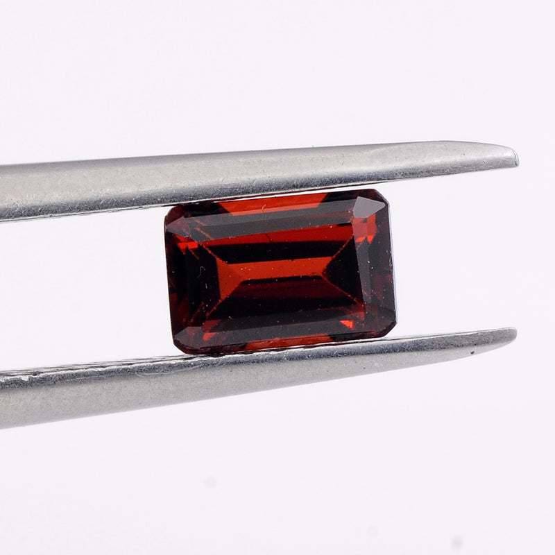 Octagon Red Color Garnet Gemstone 1.48 Carat