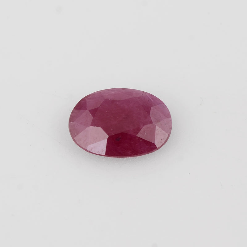 1.80 Carat Purplish Red Color Oval Ruby-IGI Certified