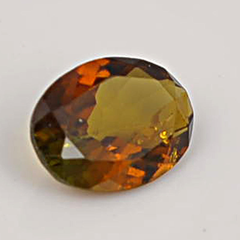 0.90 Carat Orange Color Oval Tourmaline Gemstone