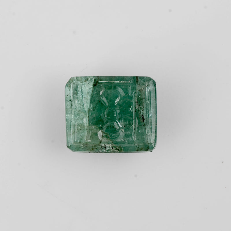 1 pcs Emerald  - 21.2 ct - Octagon - Green