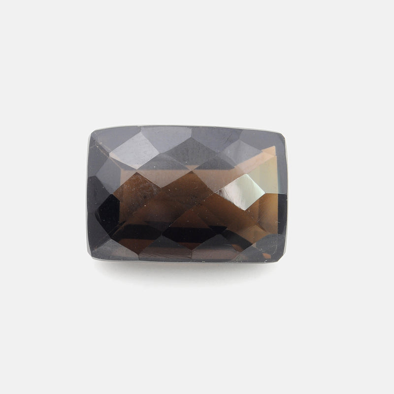 24.88 Carat Brown Color Octagon Smoky Quartz Gemstone