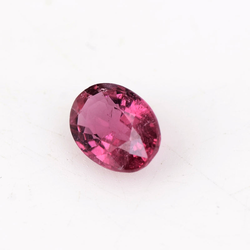 0.68 Carat Pink Color Oval Tourmaline Gemstone