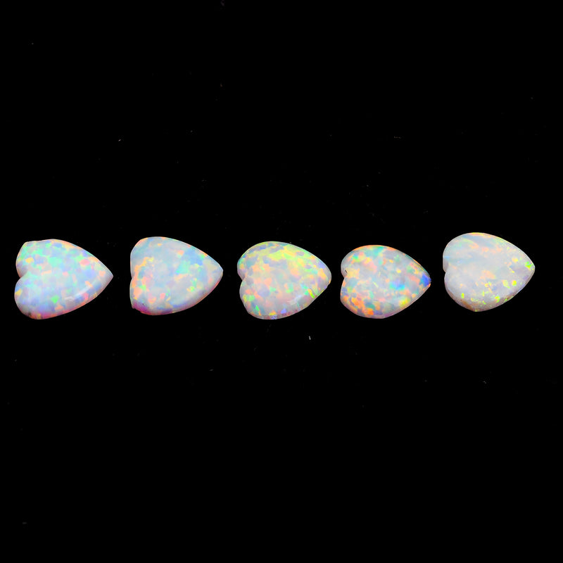 2.43 Carat White Color Heart Opal Gemstone
