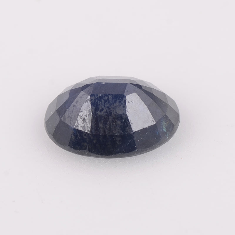 Oval Dark Blue Color Sapphire Gemstone 3.97 Carat - AIG Certified