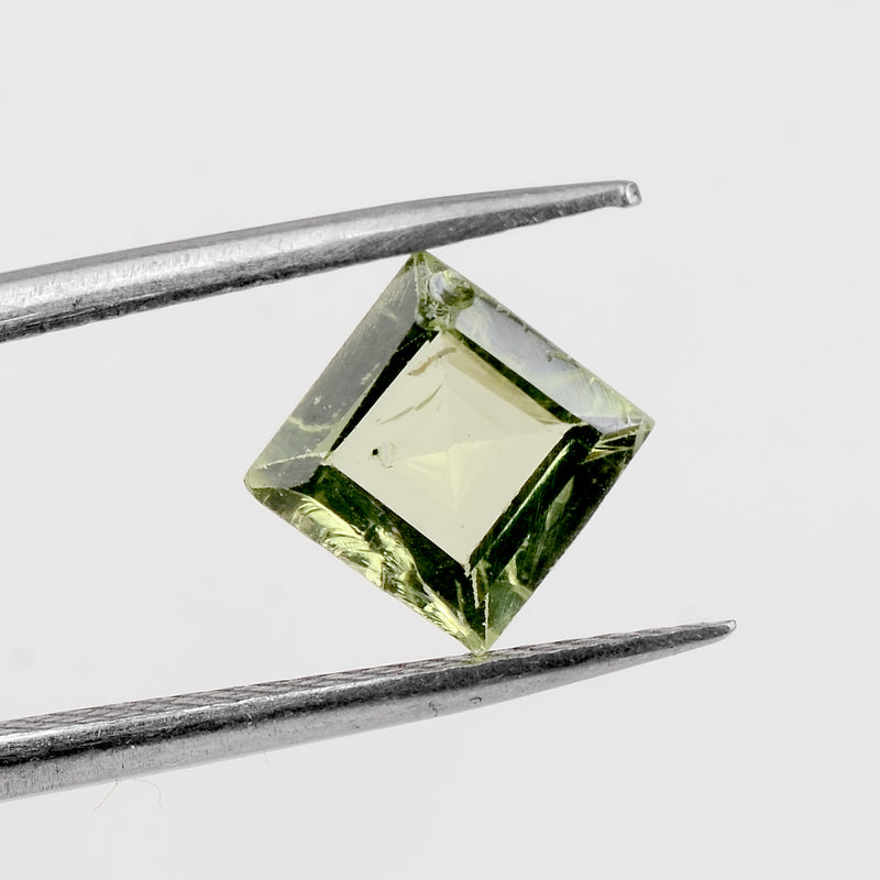 1.04 Carat Green Color Square Peridot Gemstone