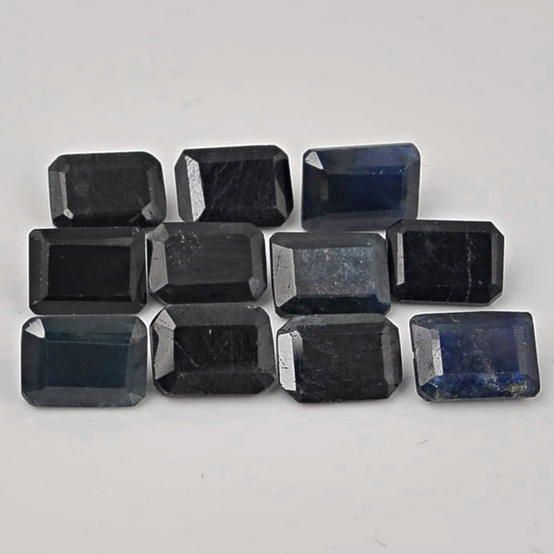 13.60 Carat Blue Color Octagon Sapphire Gemstone