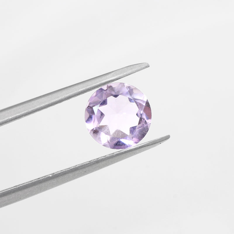 Round Purple Color Amethyst Gemstone 2.00 Carat