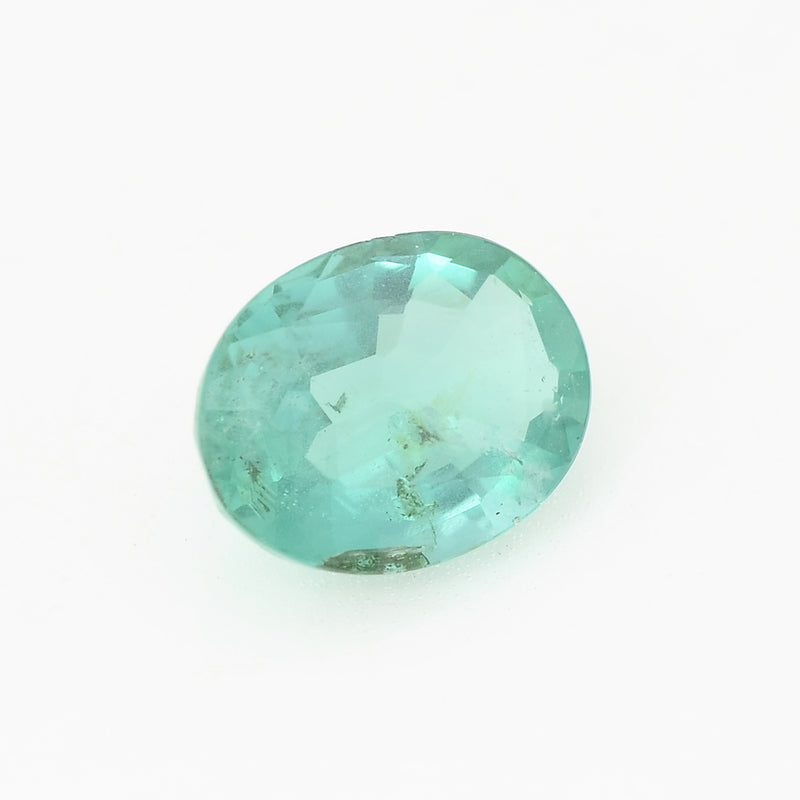1 pcs Emerald  - 1.54 ct - Oval - Green - Transparent