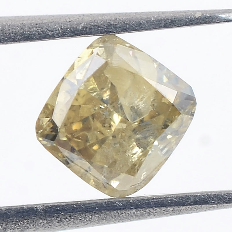 6 pcs Diamond  - 0.75 ct - Cushion - Yellow - SI - I
