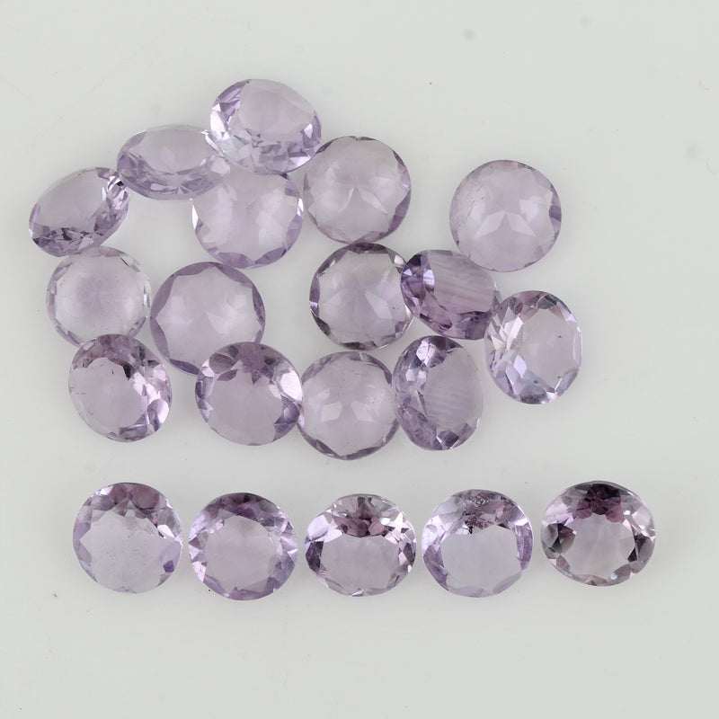 18.70 Carat Purple Color Round Amethyst Gemstone
